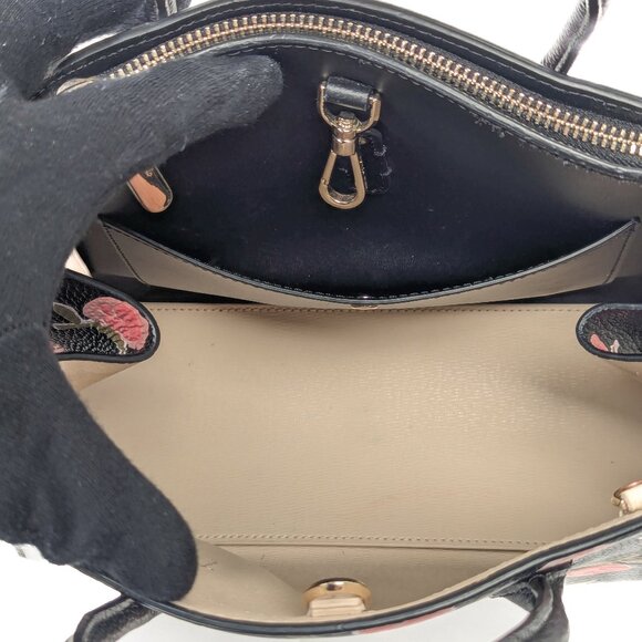 KATE SPADE New York Roses Leather Satchel Crossbody - Picture 9 of 14